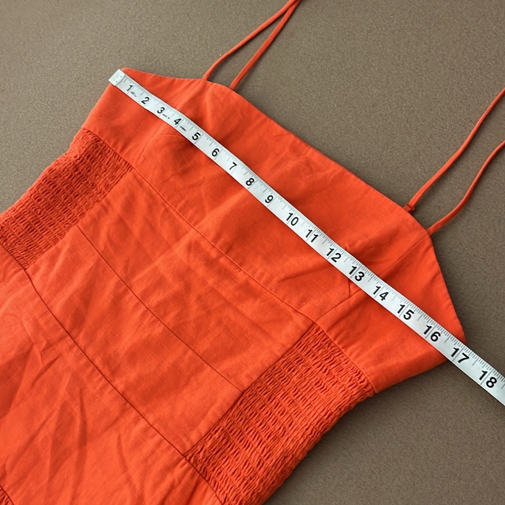 FARM Rio Orange Midi Sundress - Picture 10 of 13